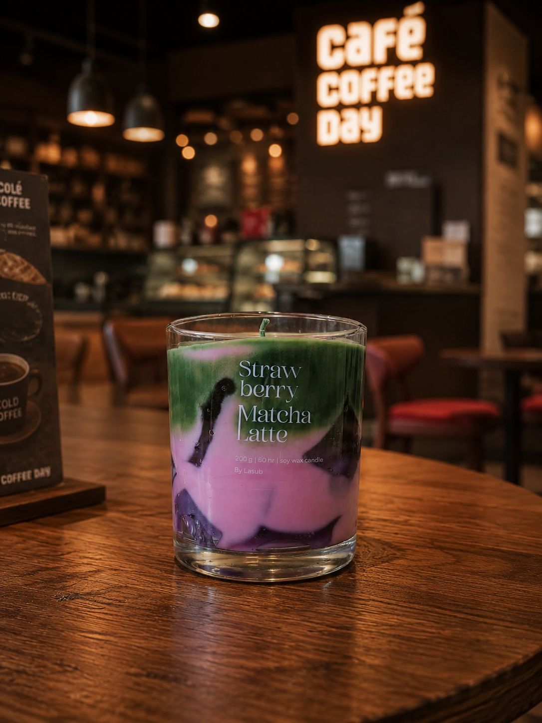STRAWBERRY MATCHA LATTE