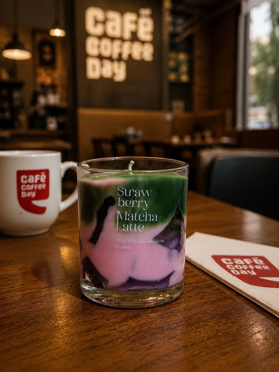 STRAWBERRY MATCHA LATTE